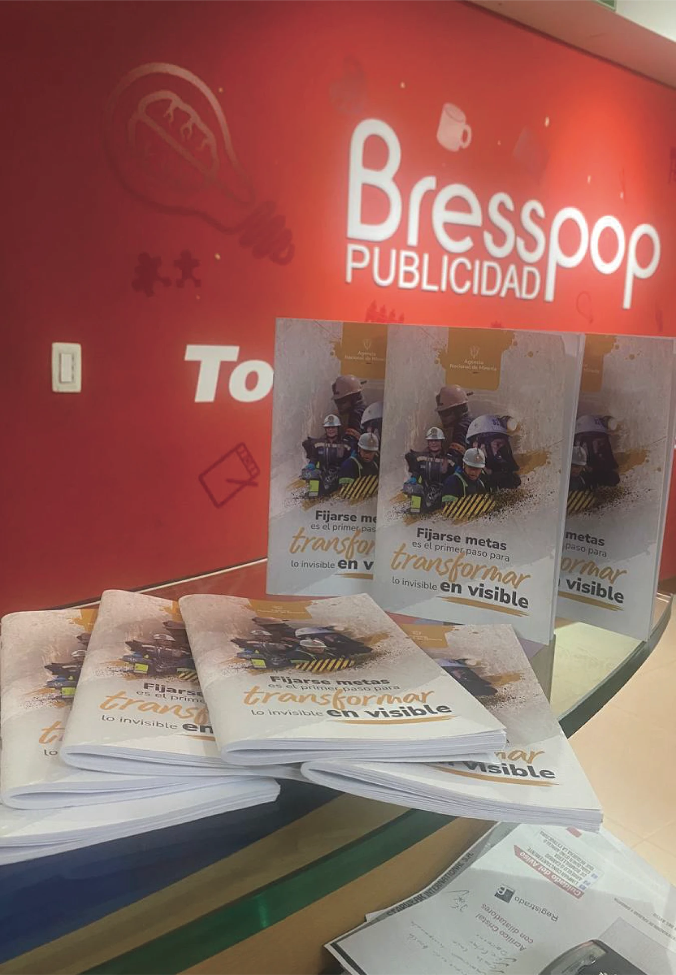 Producción litográfica de cartillas educativas y folletos institucionales a todo color con portadas personalizadas, impresas en volumen por Bresspop Publicidad.